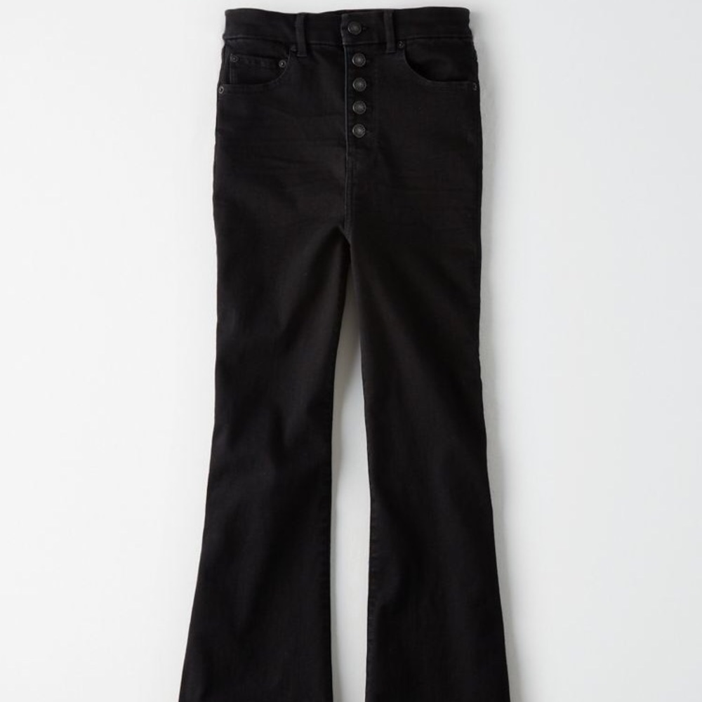 Super high rise AE curvy flare jeans